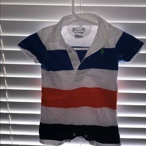 Boys polo onesie outfit